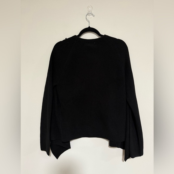 Vineyard Vines Black Wool Cashmere Ribbed Sweater Jacket Size Medium NWT - Picture 3 of 10